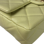 Chanel Yellow Caviar Leather Mini Flap Bag