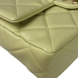 Chanel Yellow Caviar Leather Mini Flap Bag