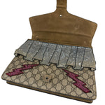 Gucci Beige GG Supreme Medium Dionysus Flap Bag