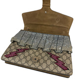 Gucci Beige GG Supreme Medium Dionysus Flap Bag