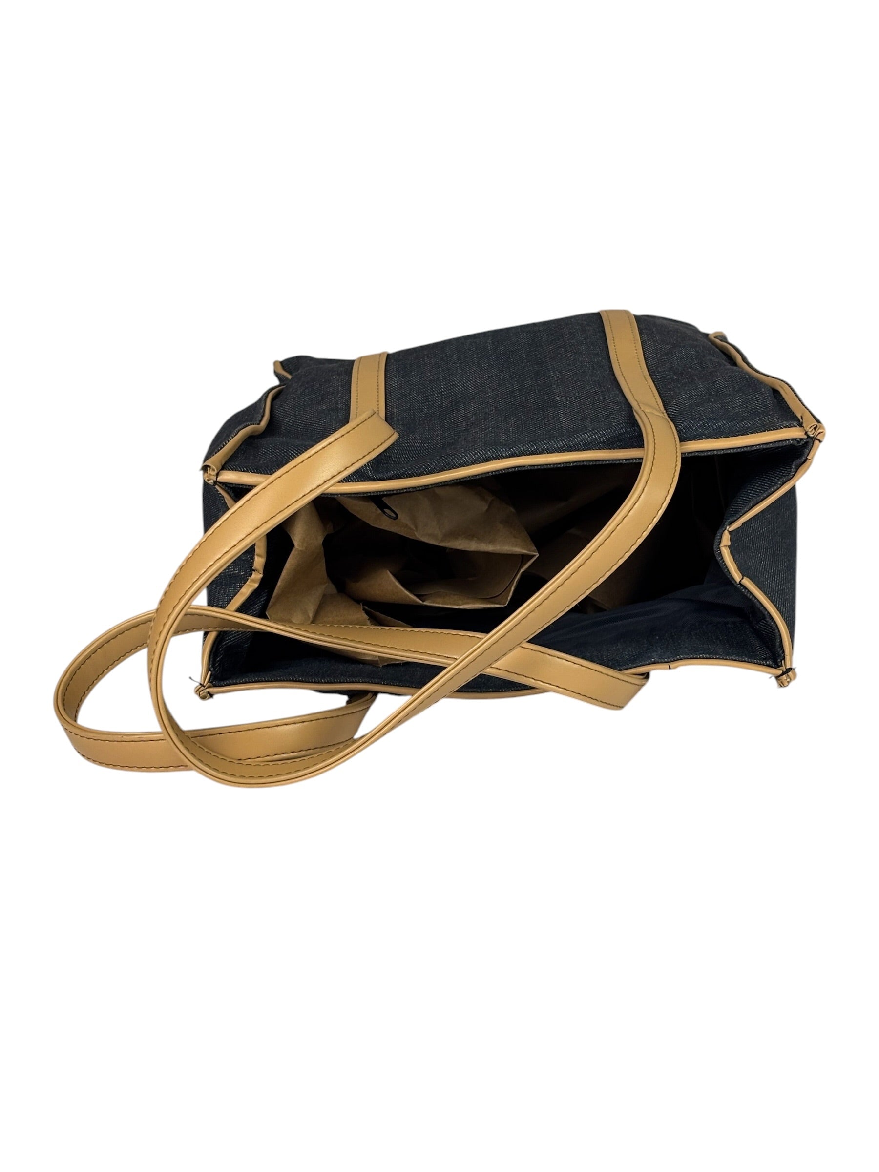 Christian Dior Beauty Parfums Denim/Leather Tote