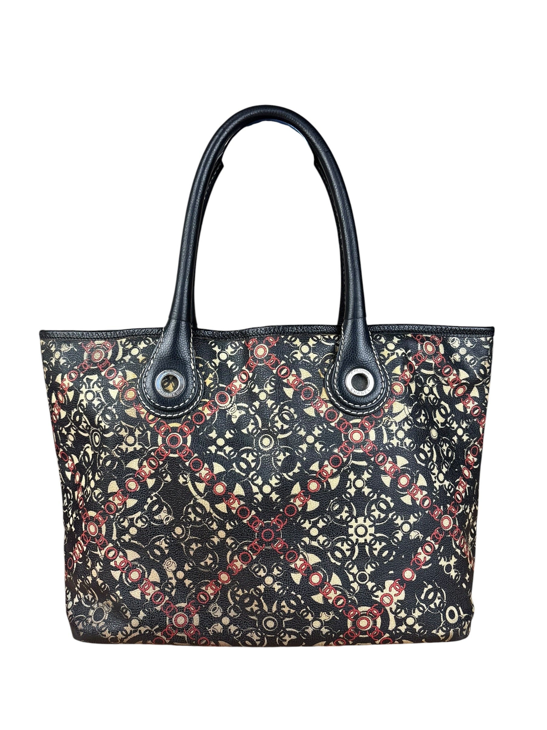 Chanel Multicolor CC Optic Coco Tote 2006