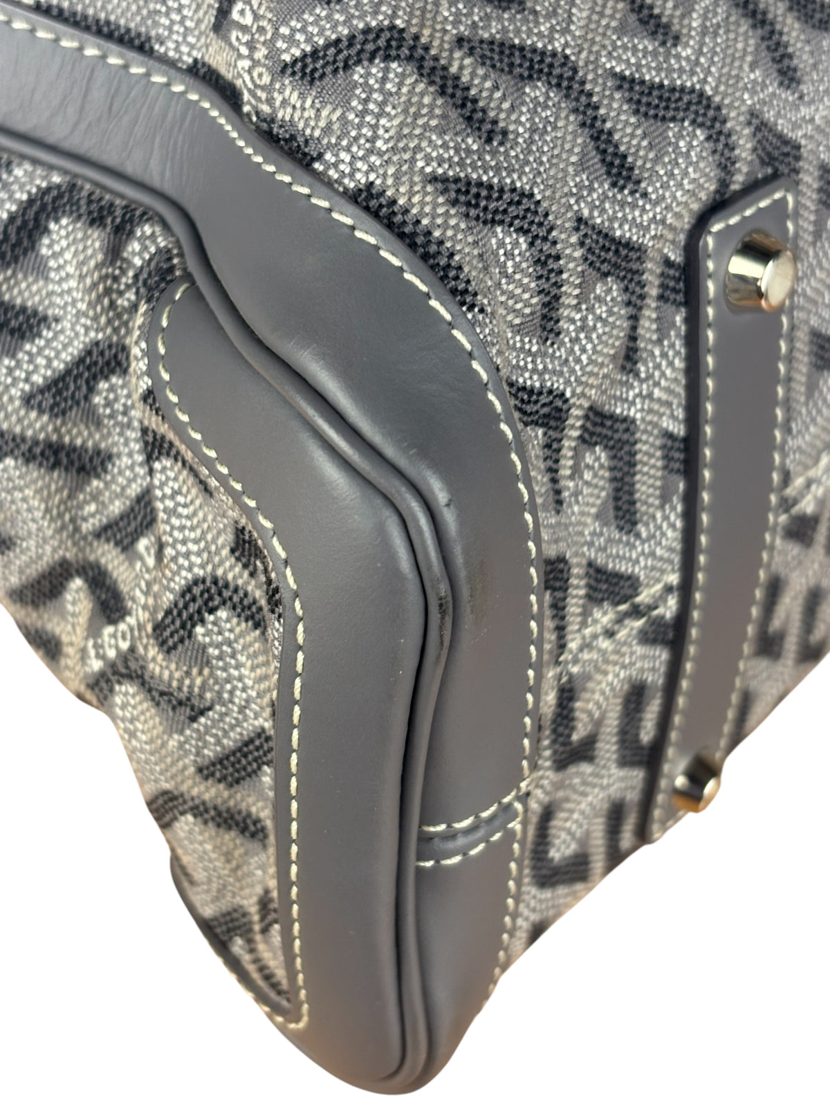 Goyard Grey Canvas Voltaire 2Way Tote