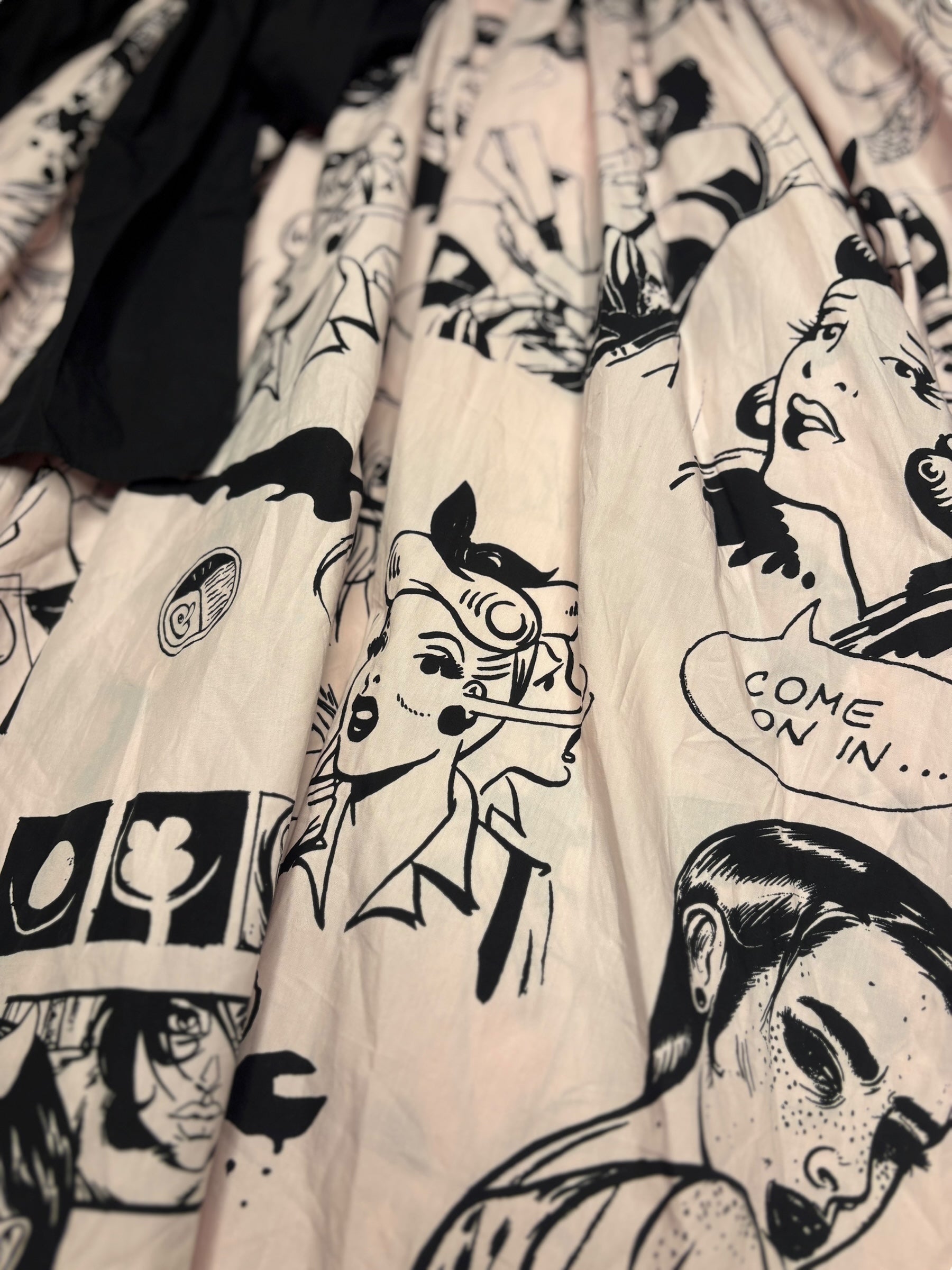 Prada Vintage Pop Art Print Mid Length Dress