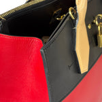 Louis Vuitton Red Leather City Steamer Handbag MM