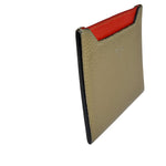 Celine Brown/Red Leather Card Holder
