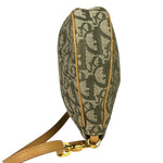 Christian Dior Vintage Green Trotter Saddle Pochette