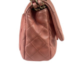 Chanel Pink Quilted Lambskin Timeless Chain Shoulder Bag 2010