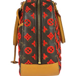 Louis Vuitton Red Tuffetage Cube Monogram Deauville