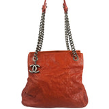 Chanel Red Caviar Quilted Small Frame Shoulder Bag 2011