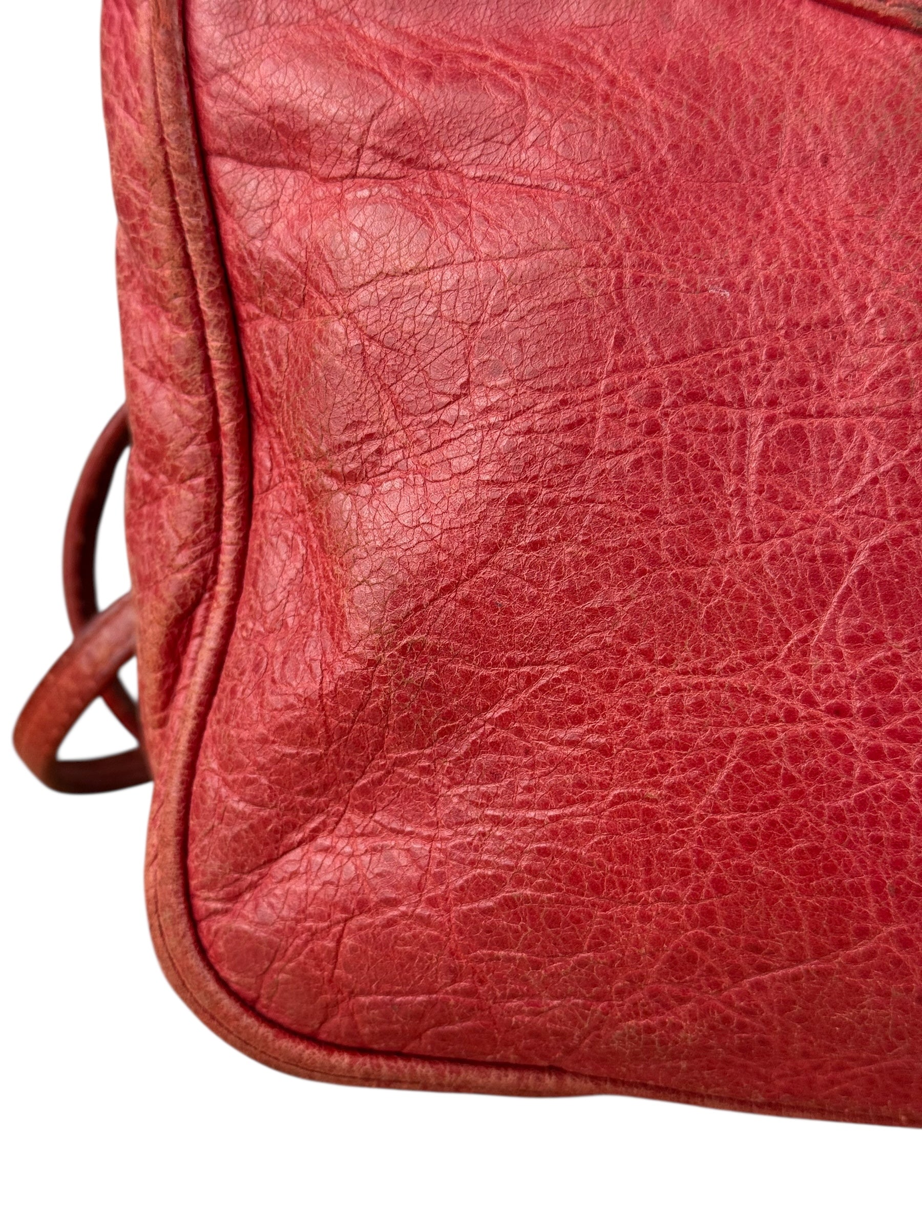 Balenciaga Fuchsia Leather Le City Crossbody