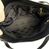 Chanel Black Patent Floral Cutout Tote (Patent Damaged) 2003