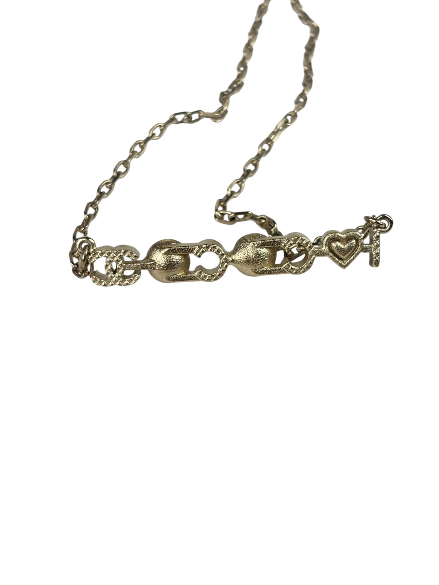 Chanel I love Coco Pearl & Heart Pendant Necklace