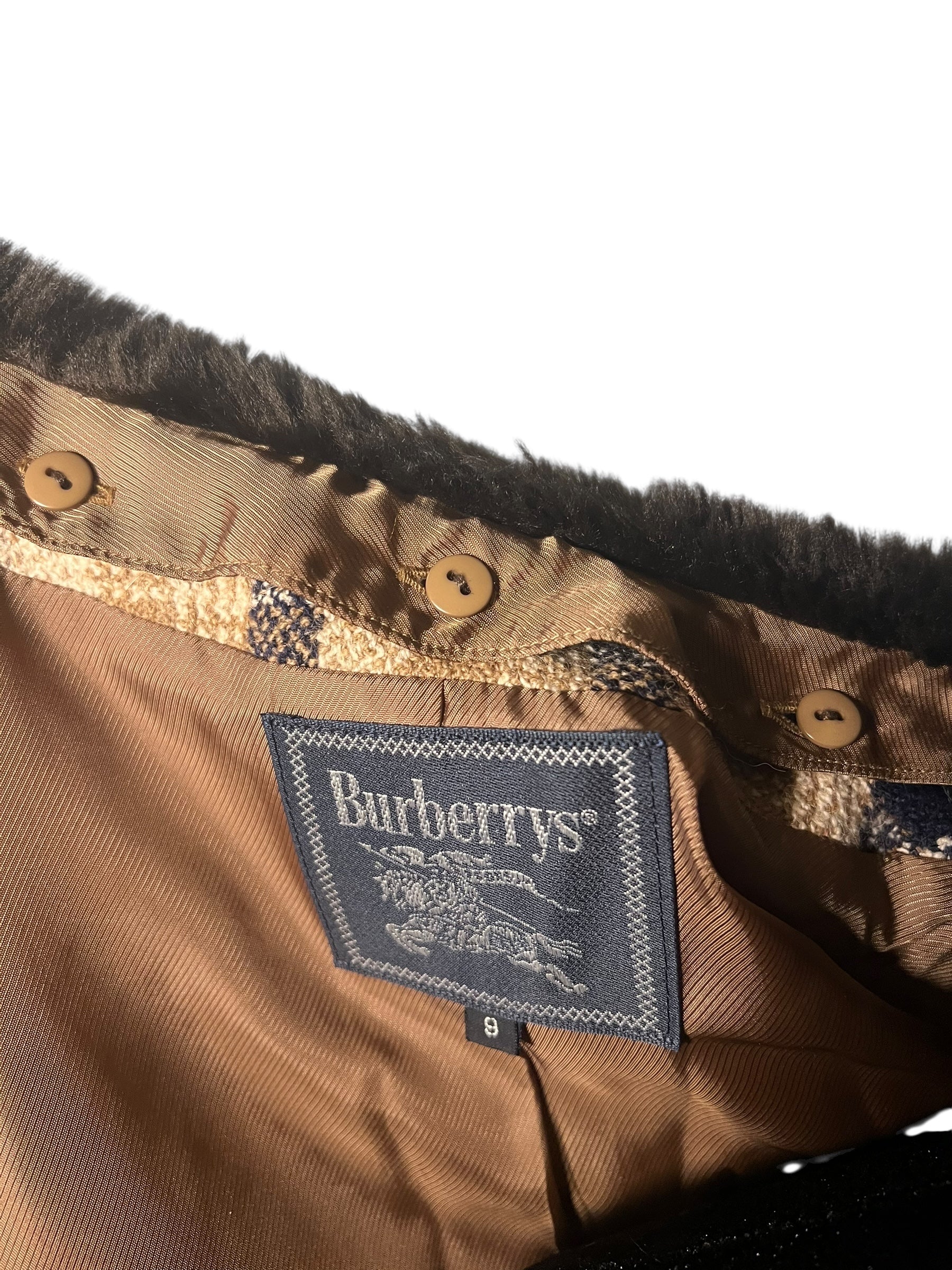 Burberry Check Button Up Jacket