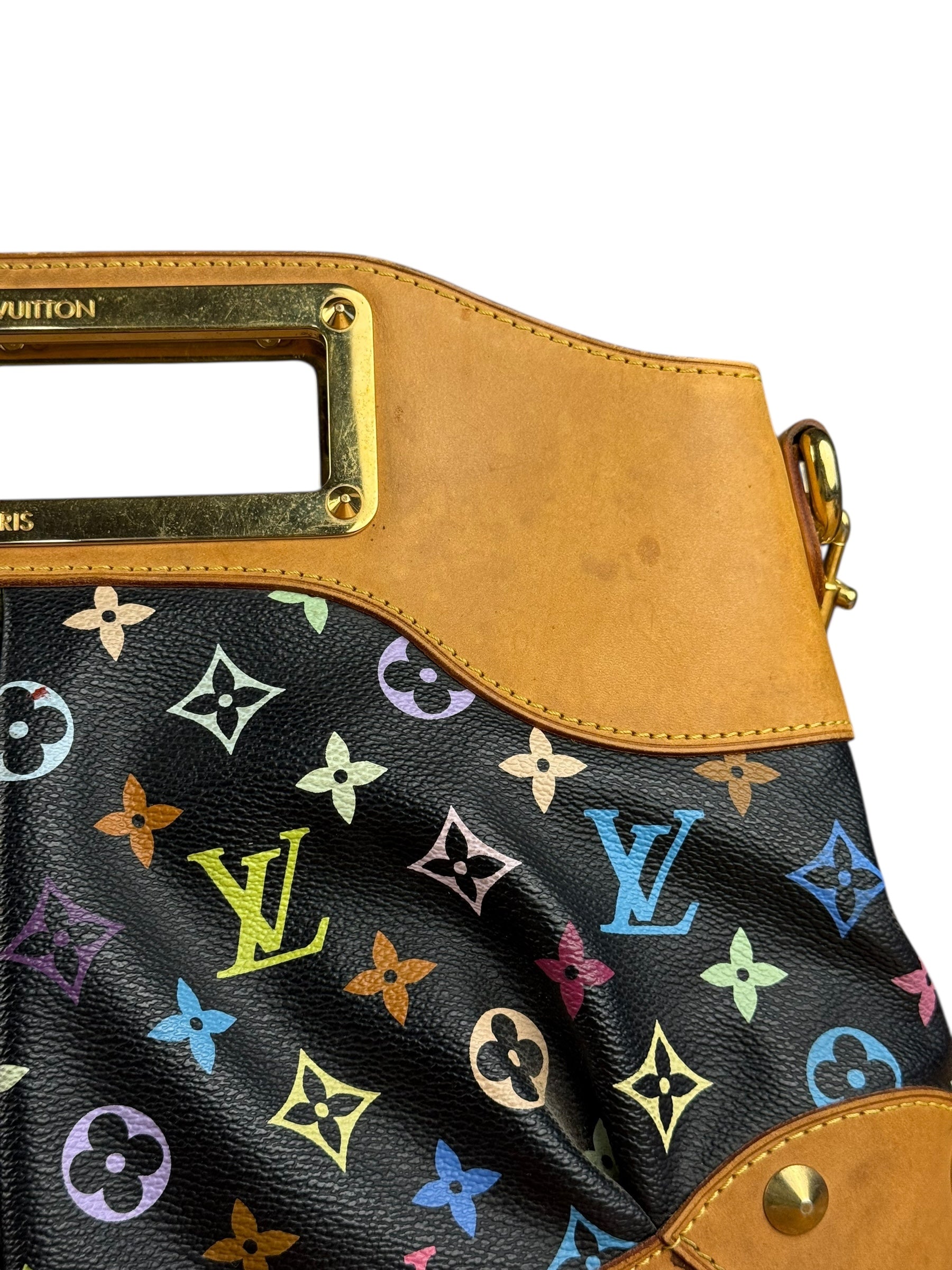 Louis Vuitton Black Murakami Judy MM Handbag