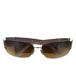 Chanel Vintage Rimless Shield Sunglasses 4117-B