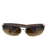 Chanel Vintage Rimless Shield Sunglasses 4117-B