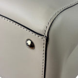 Fendi Cream Leather Latte Two-Way Bag
