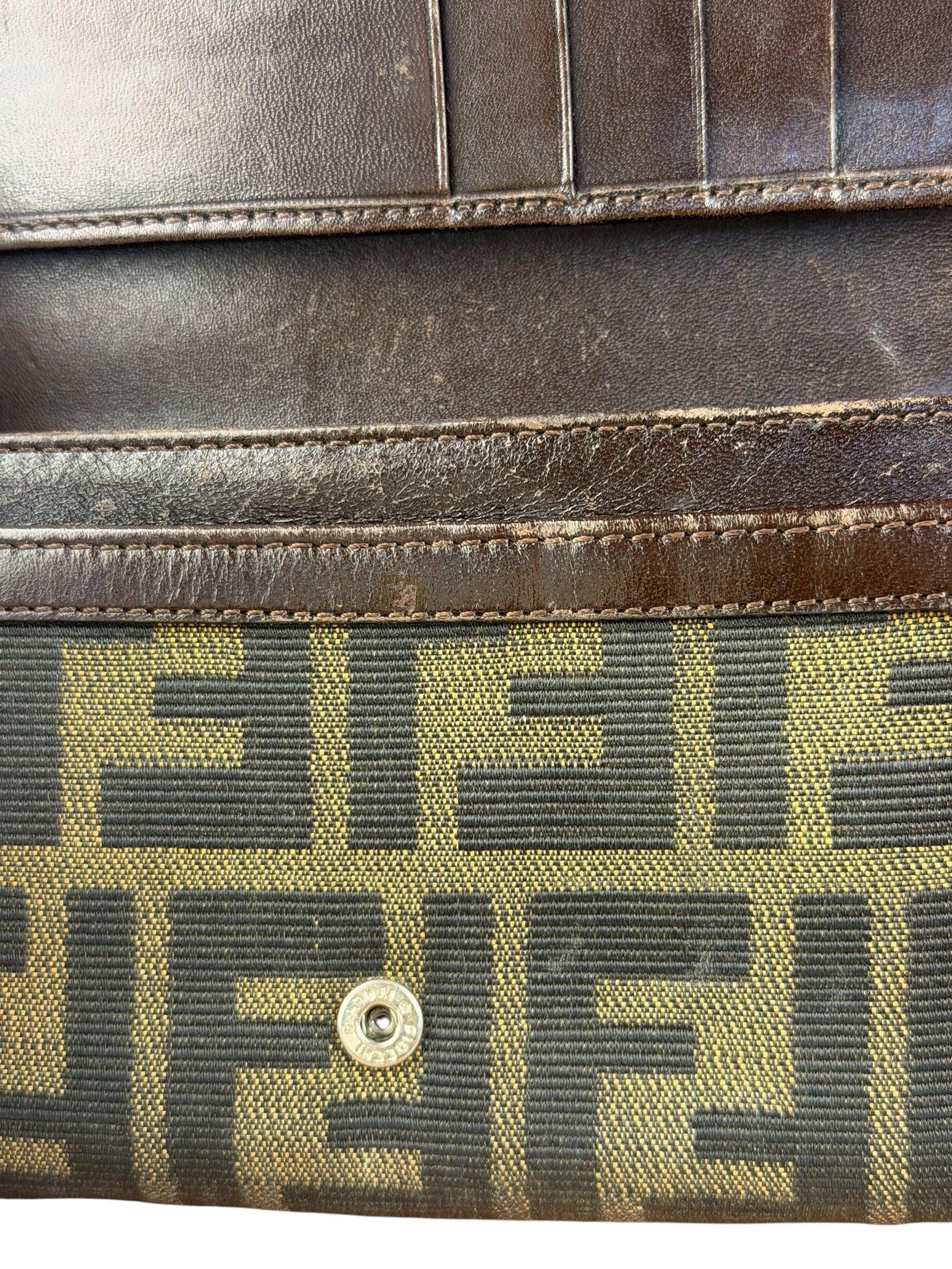 Fendi Zucca Monogram Canvas Trifold Wallet