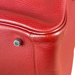 Hermes Rouge Clemence Leather Lindy 34