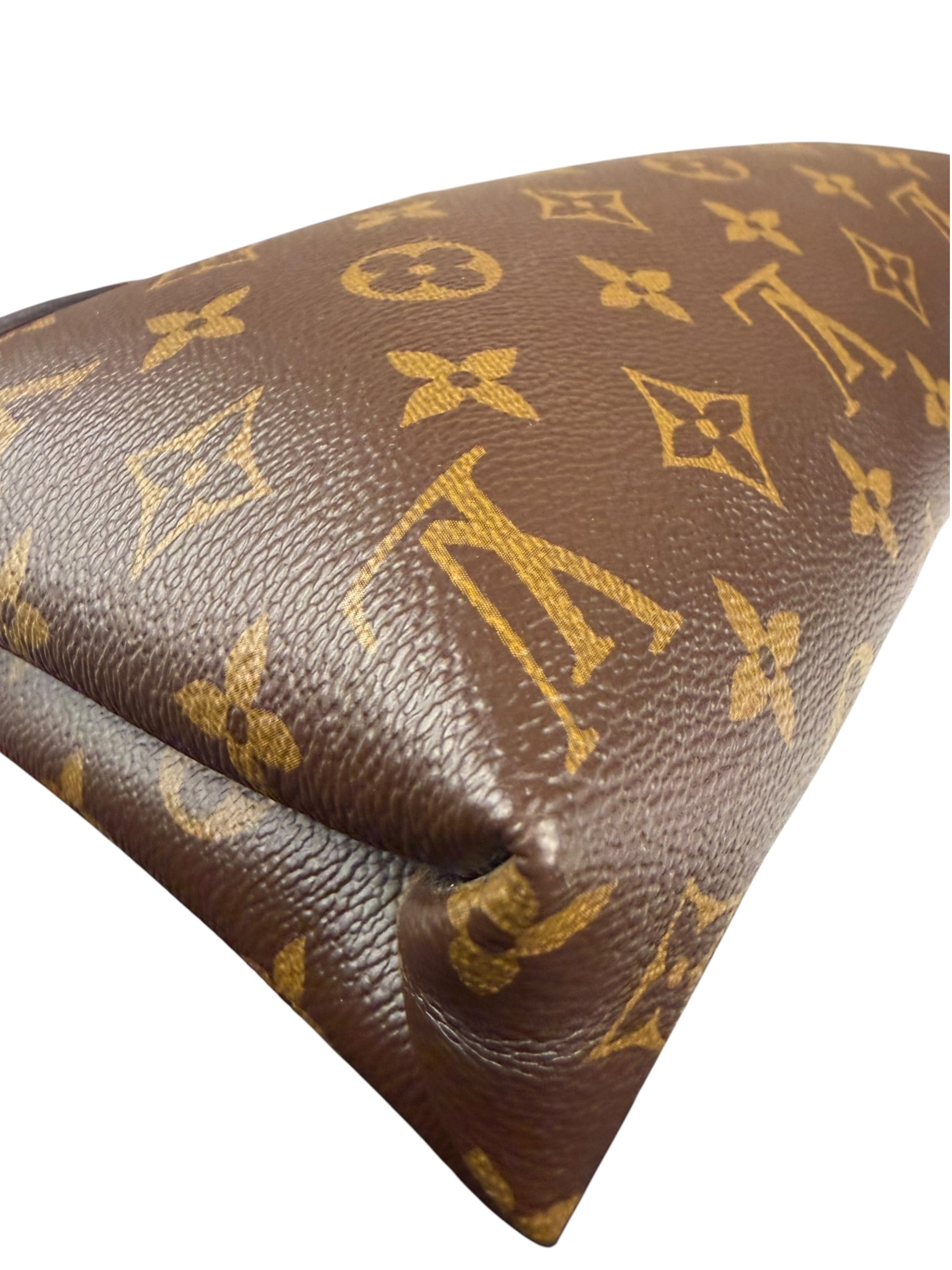 Louis Vuitton LV Monogram Red Leather Pallas Chain Bag
