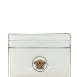 Versace White Leather Medusa Card Holder