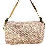 Fendi Raffia Crochet Baguette