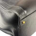 Gucci Black Leather Bamboo Diana 2Way Tote Bag