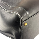 Gucci Black Leather Bamboo Diana 2Way Tote Bag