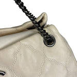 Chanel Beige Quilted Leather  Chain Shoulder Bag 2008