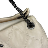 Chanel Beige Quilted Leather  Chain Shoulder Bag 2008