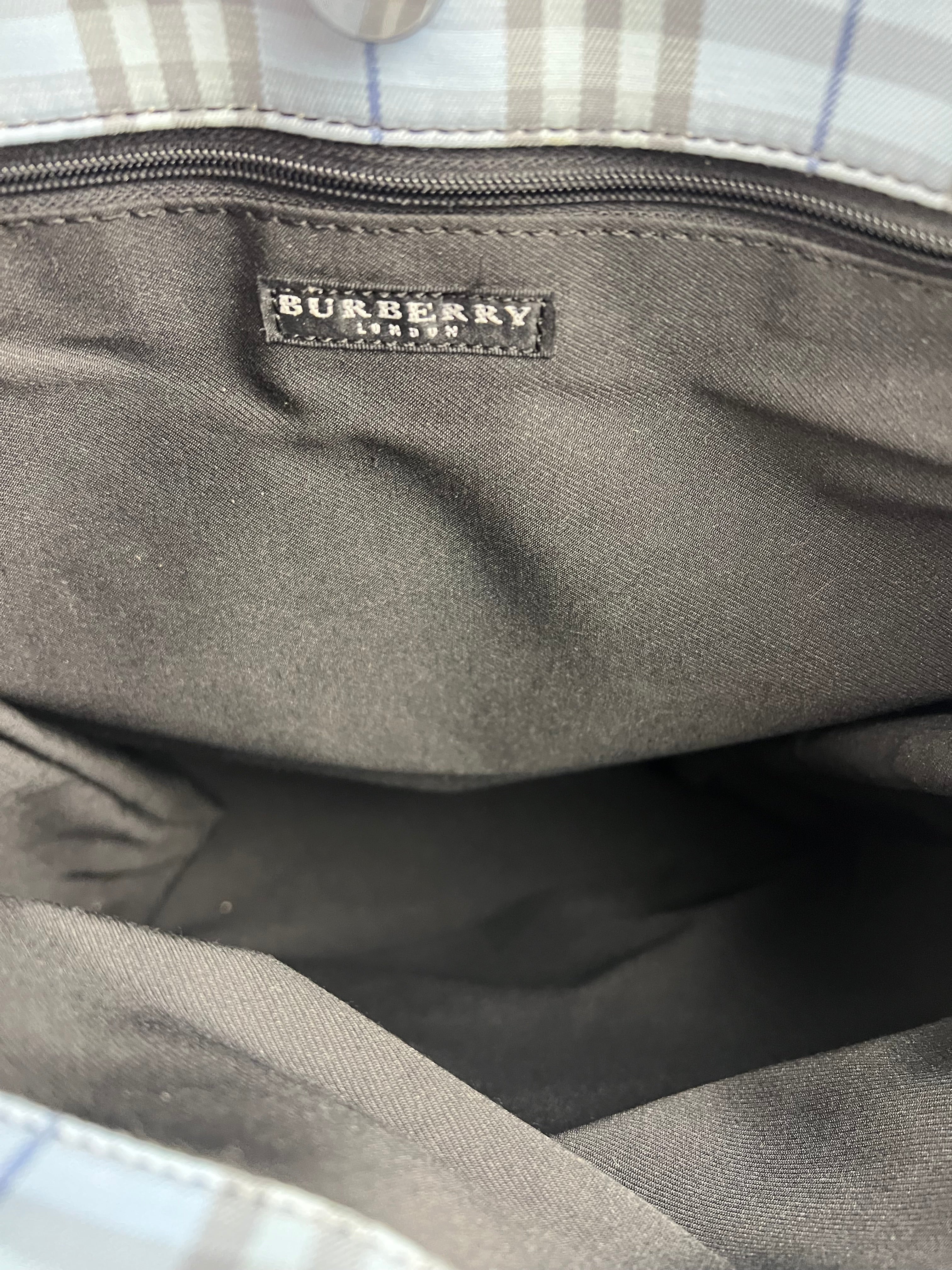 Burberry Blue London Tote Bag