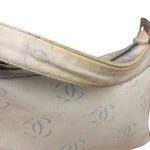 Chanel Light Washed Denim CC Canvas Logo Shoulder Bag 2002