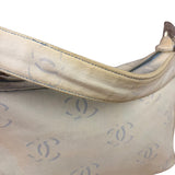 Chanel Light Washed Denim CC Canvas Logo Shoulder Bag 2002