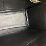 Balenciaga Black Leather Mini Bel Air Carry All Two-Way Bag