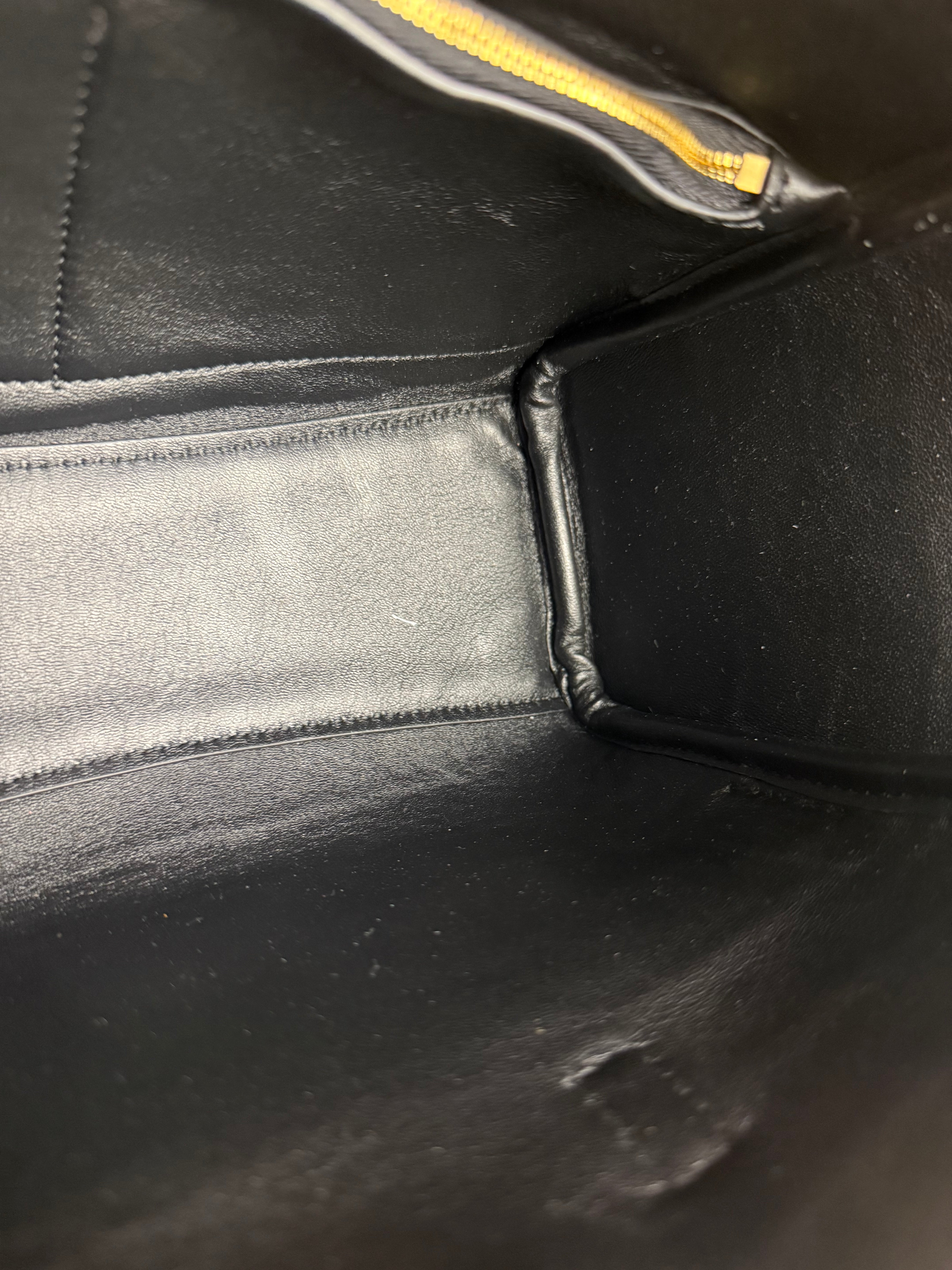 Balenciaga Black Leather Mini Bel Air Carry All Two-Way Bag