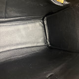 Balenciaga Black Leather Mini Bel Air Carry All Two-Way Bag