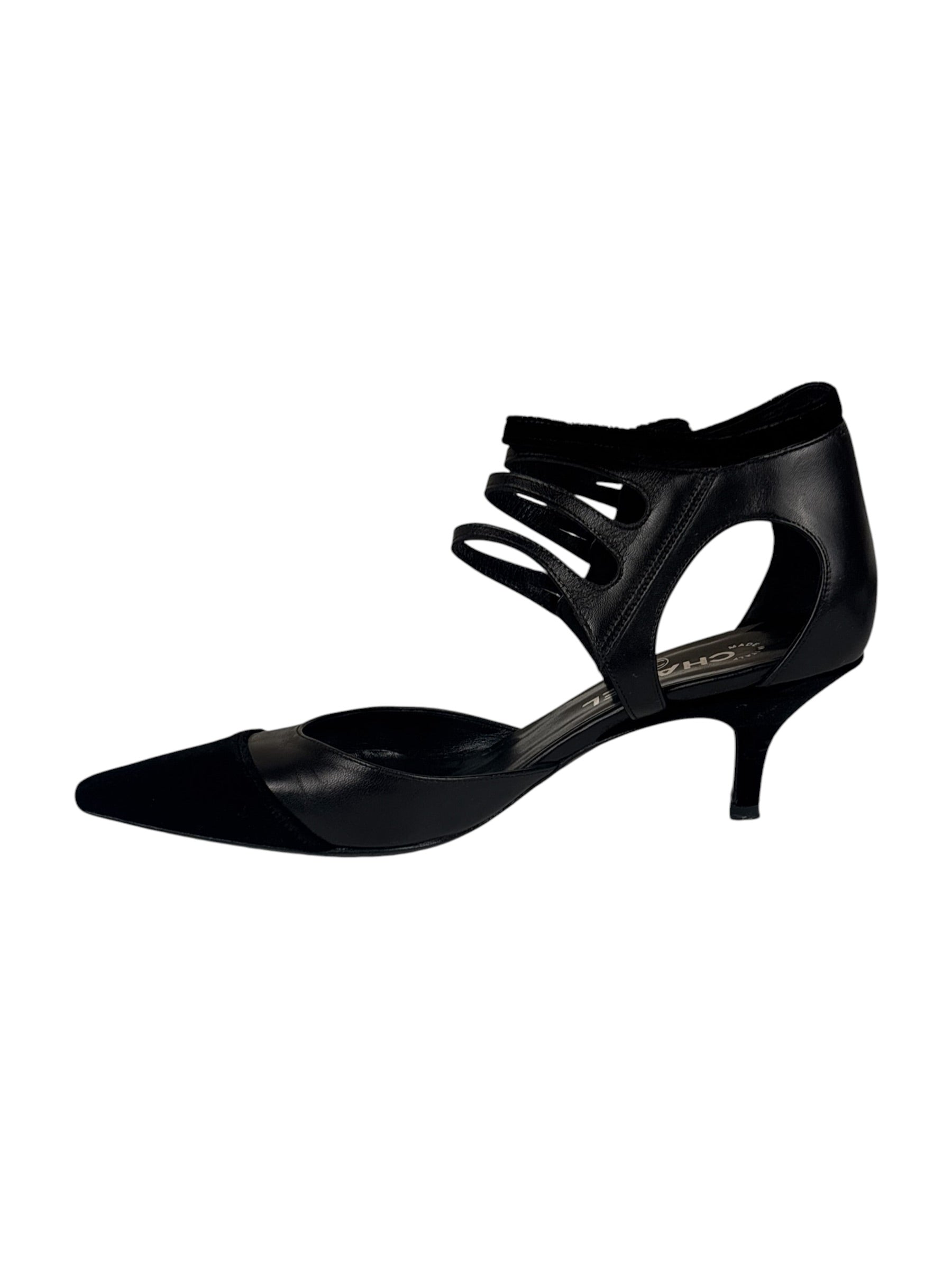 Chanel Black D'Orsay Pumps 2003