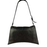 Balenciaga Crush Sling Shoulder Bag Black Leather