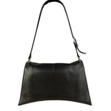 Balenciaga Crush Sling Shoulder Bag Black Leather