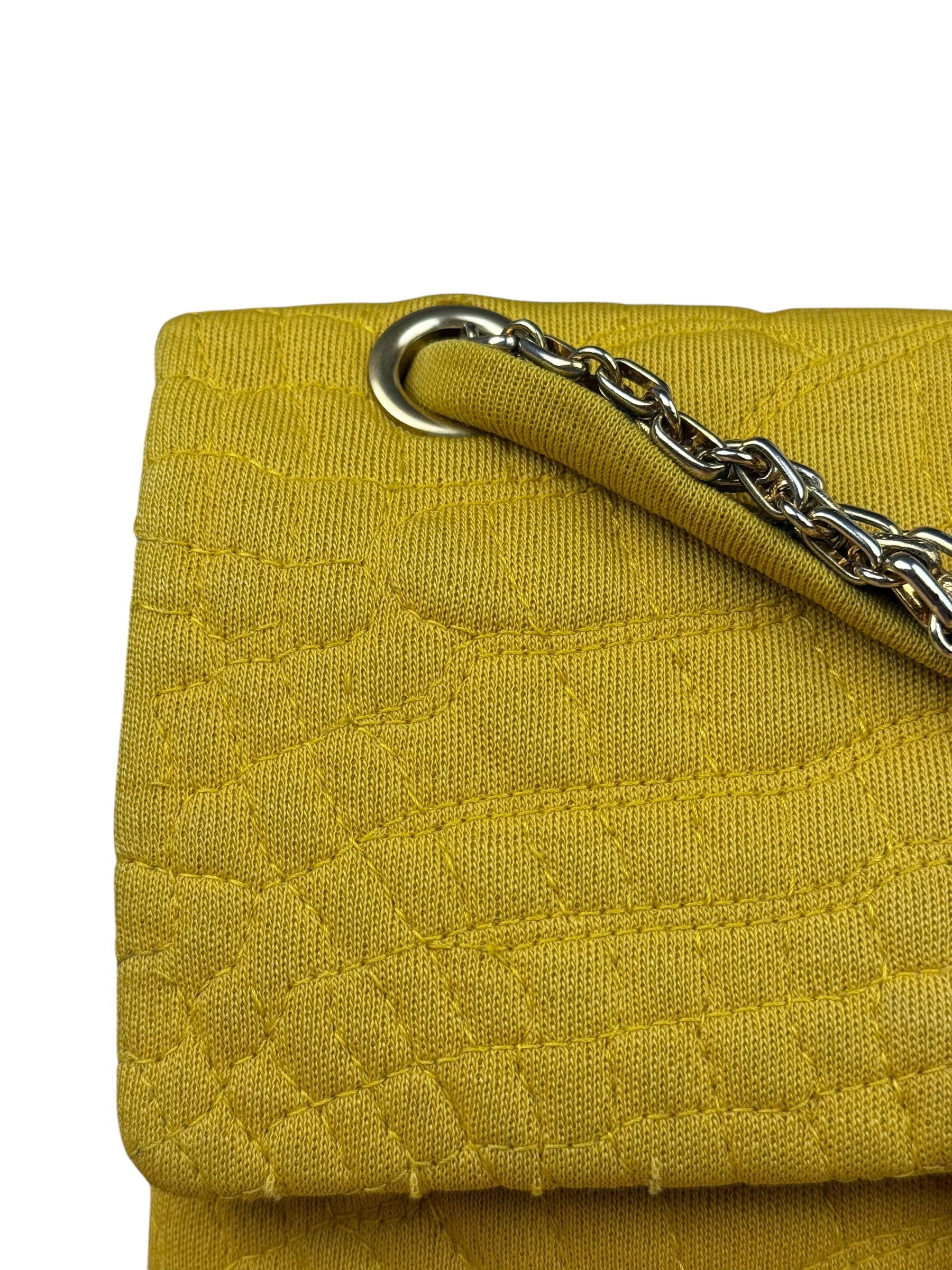 Chanel Crocodile Quilted Jersey Flap Shoulder Bag 2006