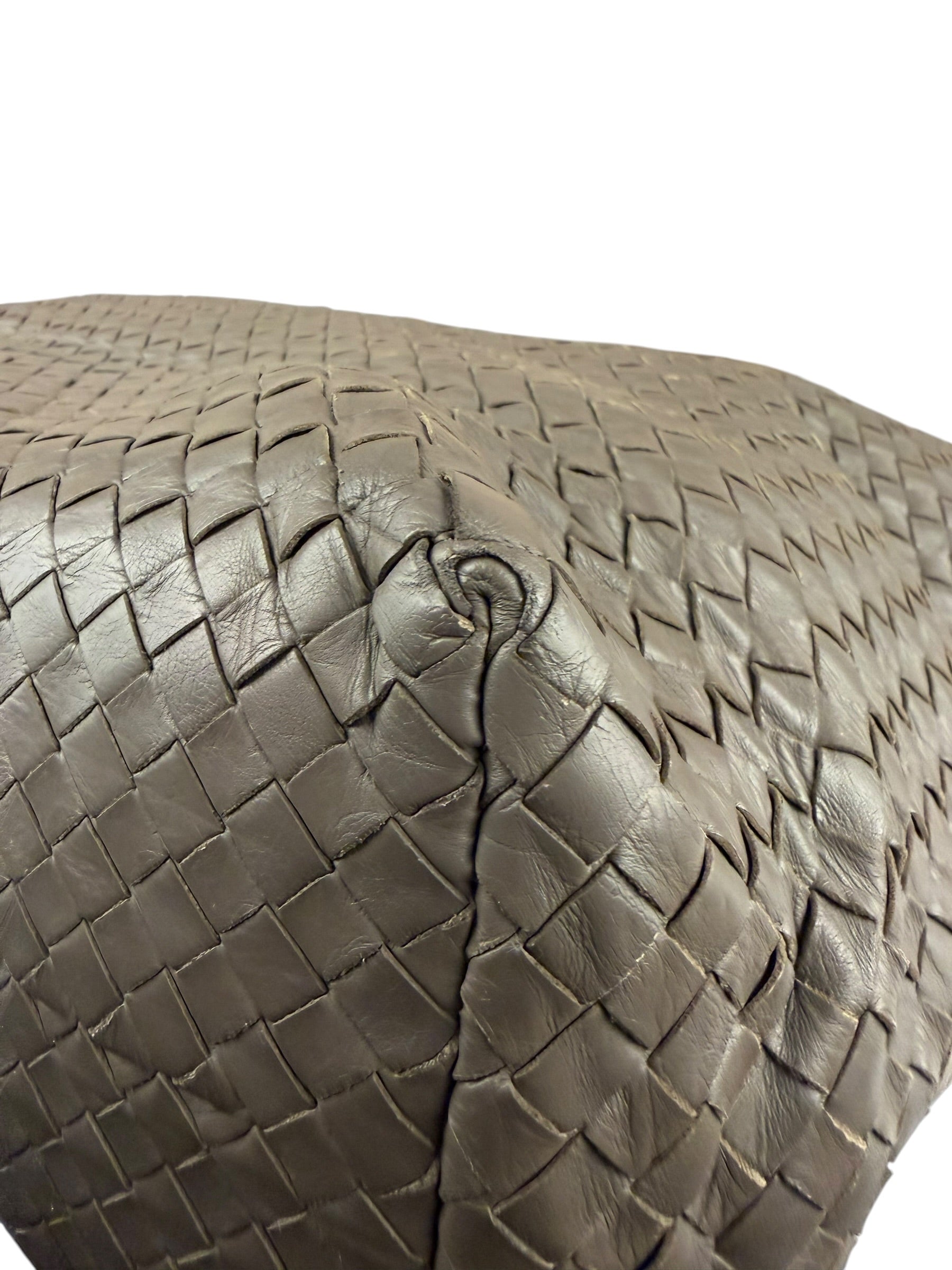 Bottega Veneta Gray Nappa Leather Intrecciato Tote Bag