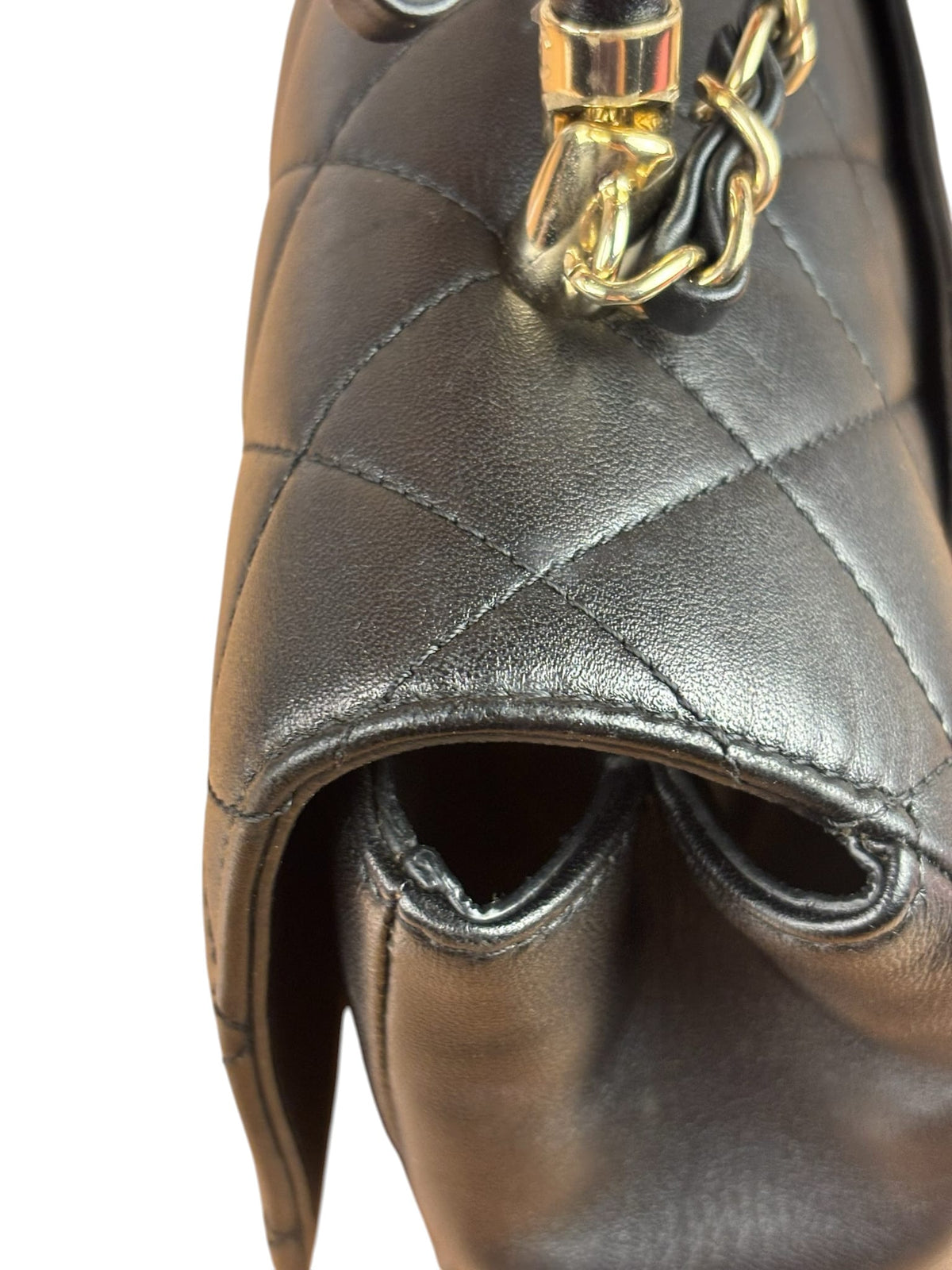 Chanel Black Quilted Lambskin Small Carry Chic Flap Two-Way Bag 2017