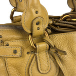Chloe Yellow Leather Paddington Shoulder Bag
