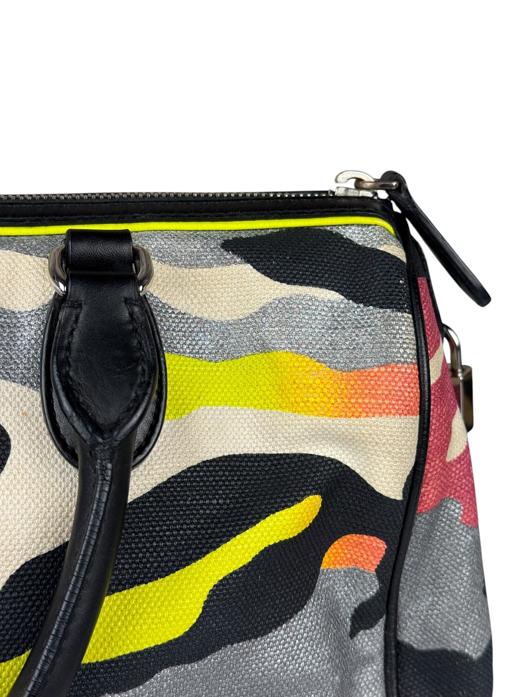 Christian Dior x Anselm Reyle Camouflage Boston Bag
