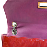 Chanel Burgundy Patent Leather Mademoiselle Bijoux Chain Flap Bag 2008