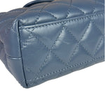 Chanel Blue Quilted Calfskin Nano Kelly Shopper Two-Way Bag 2023