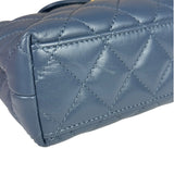 Chanel Blue Quilted Calfskin Nano Kelly Shopper Two-Way Bag 2023