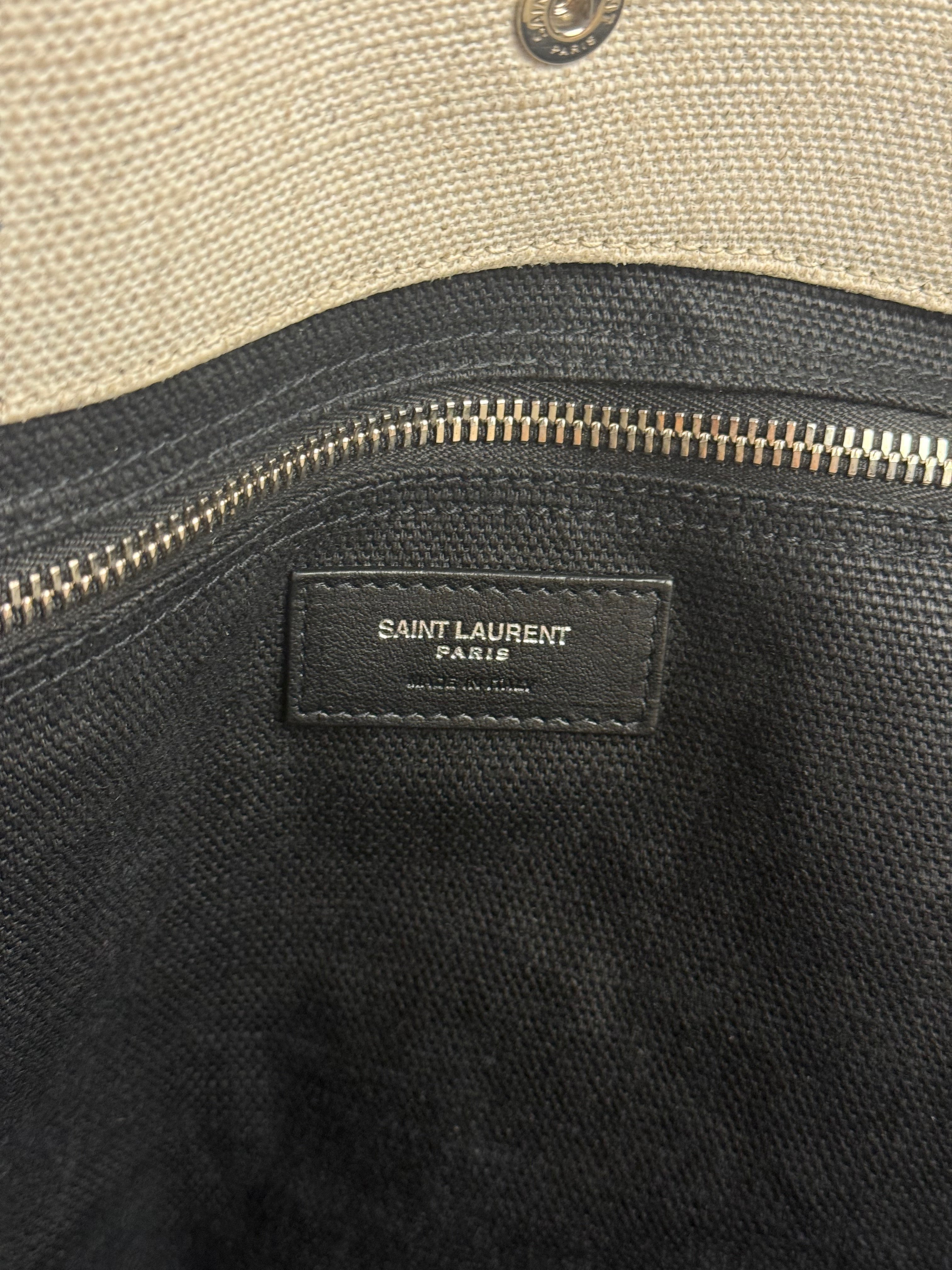 Yves Saint Laurent  Beige Rive Gauche Tote Bag