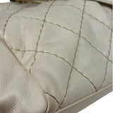 Chanel Beige Quilted Leather Tote 2009